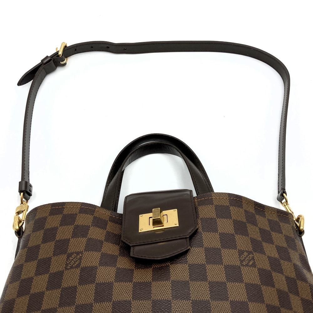 Louis Vuitton Damier Brown Shoulder Handbag Roseberry Hippo Bag - Picture 6 of 10